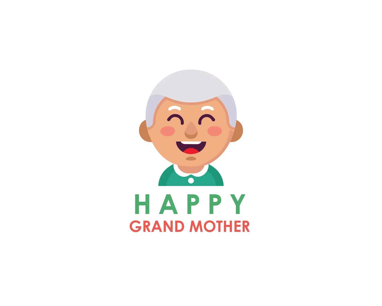 Happy grand mother customizable logo design #33645