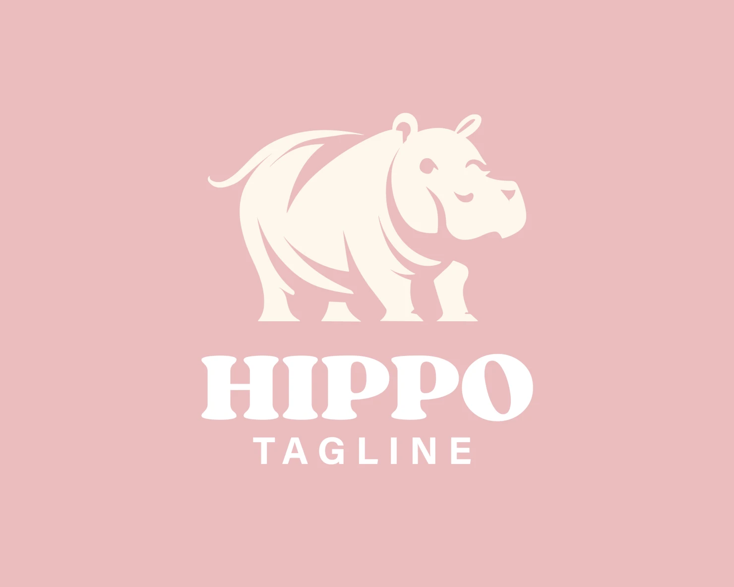 Hippo customizable logo design #33651