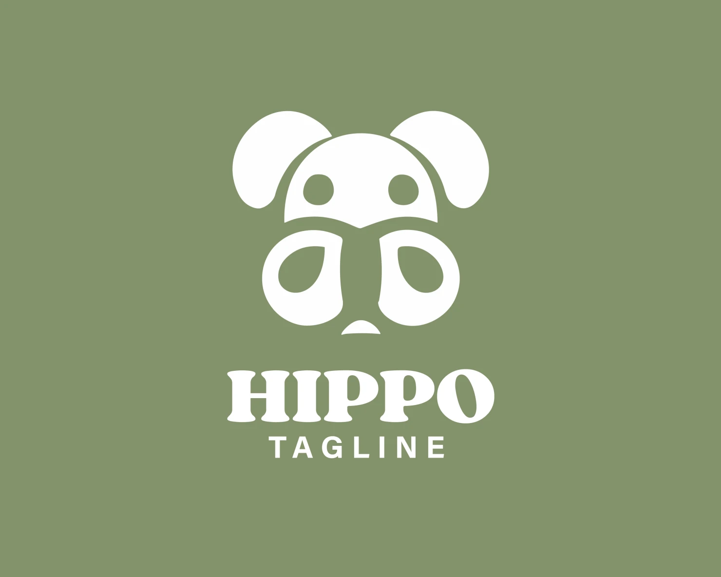 Hippo customizable logo design #33652