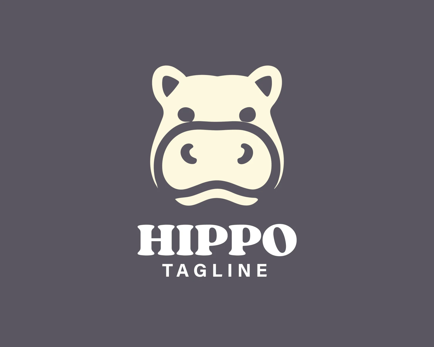 Hippo customizable logo design #33654