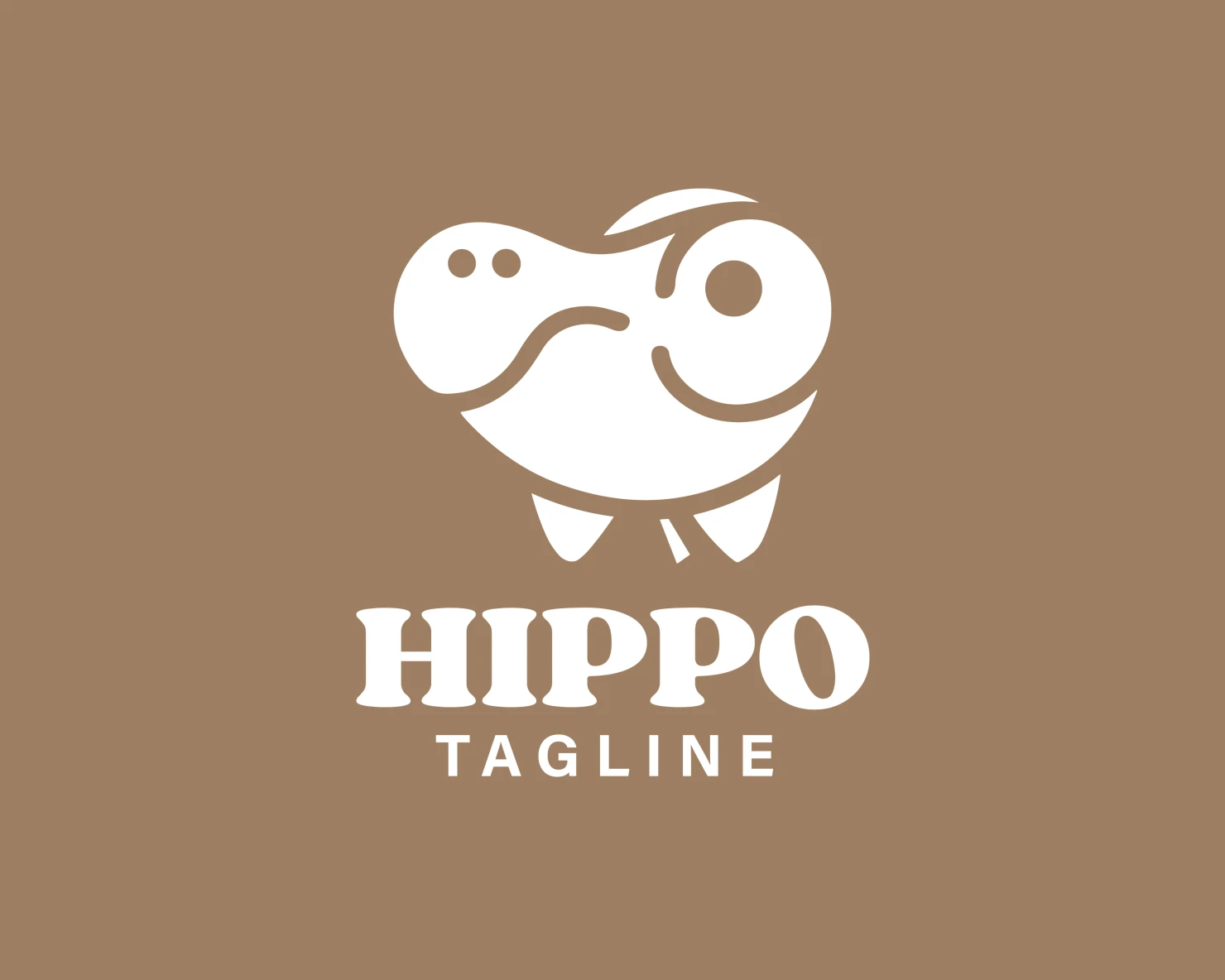 Hippo customizable logo design #33661