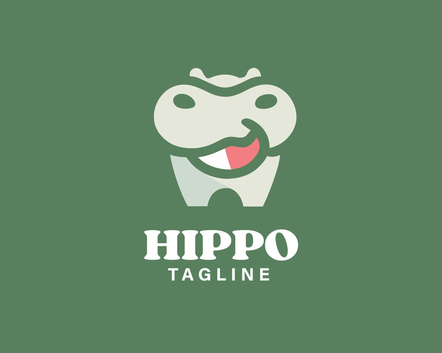 Hippo customizable logo design #33663