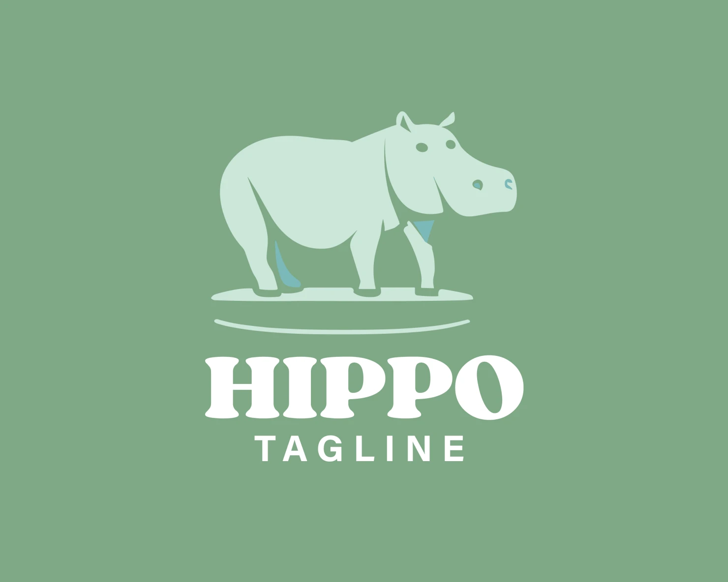 Hippo customizable logo design #33664