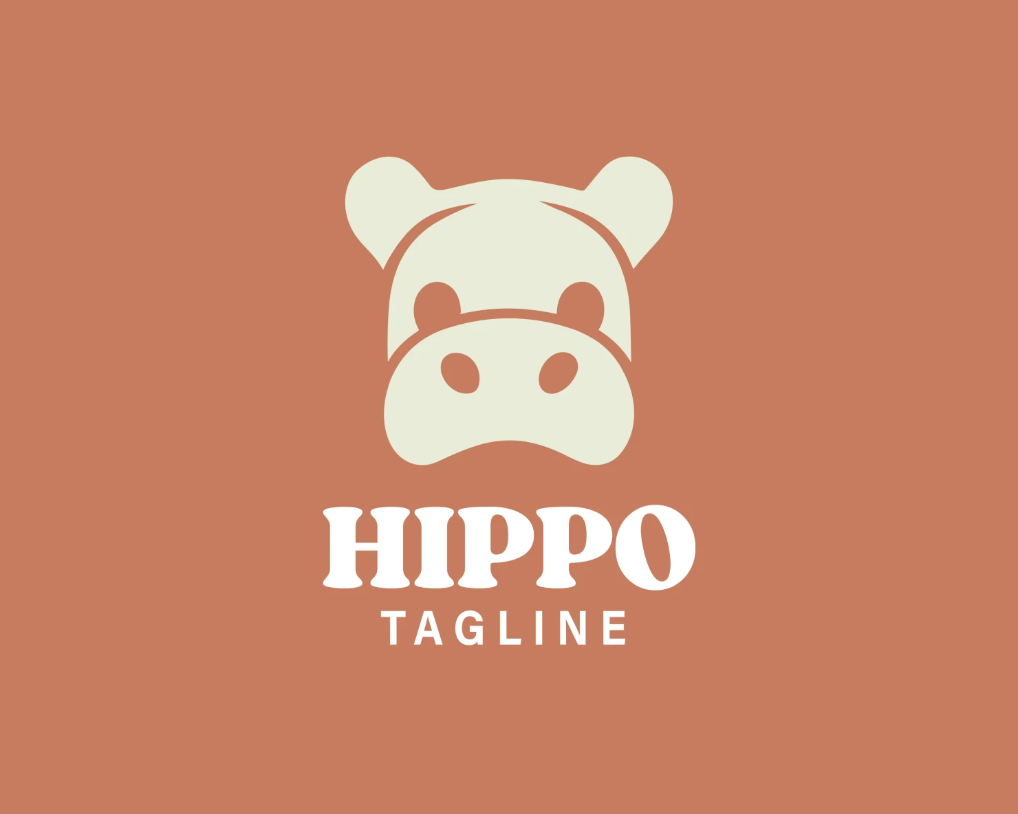 Hippo customizable logo design #33665