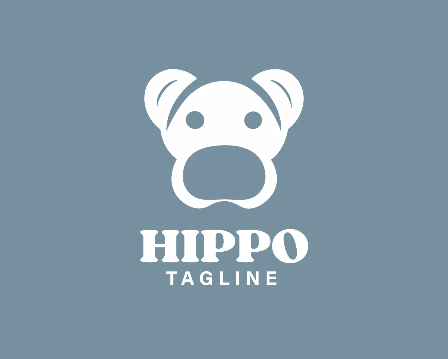 Hippo customizable logo design #33670
