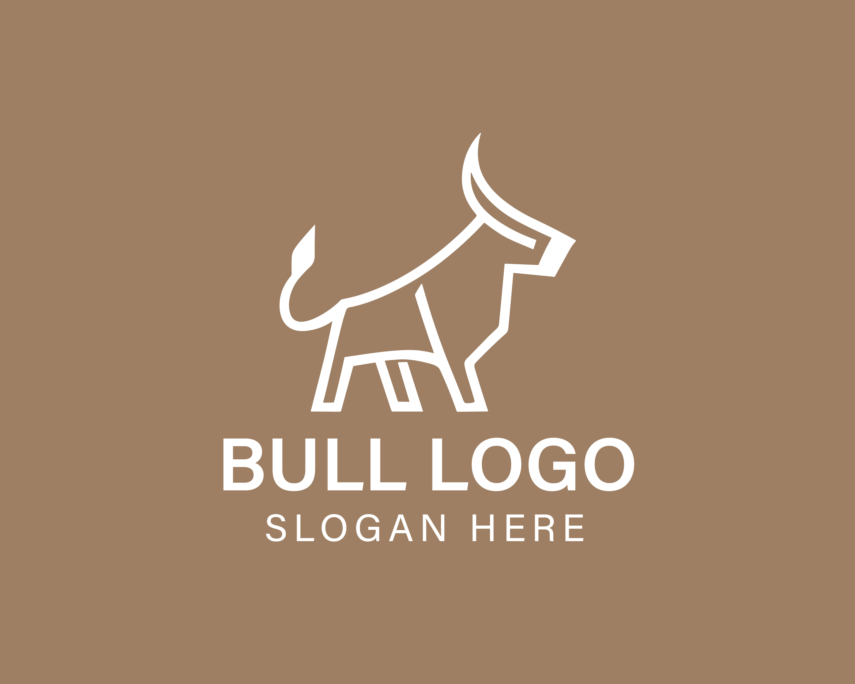 Bull customizable logo design #33860