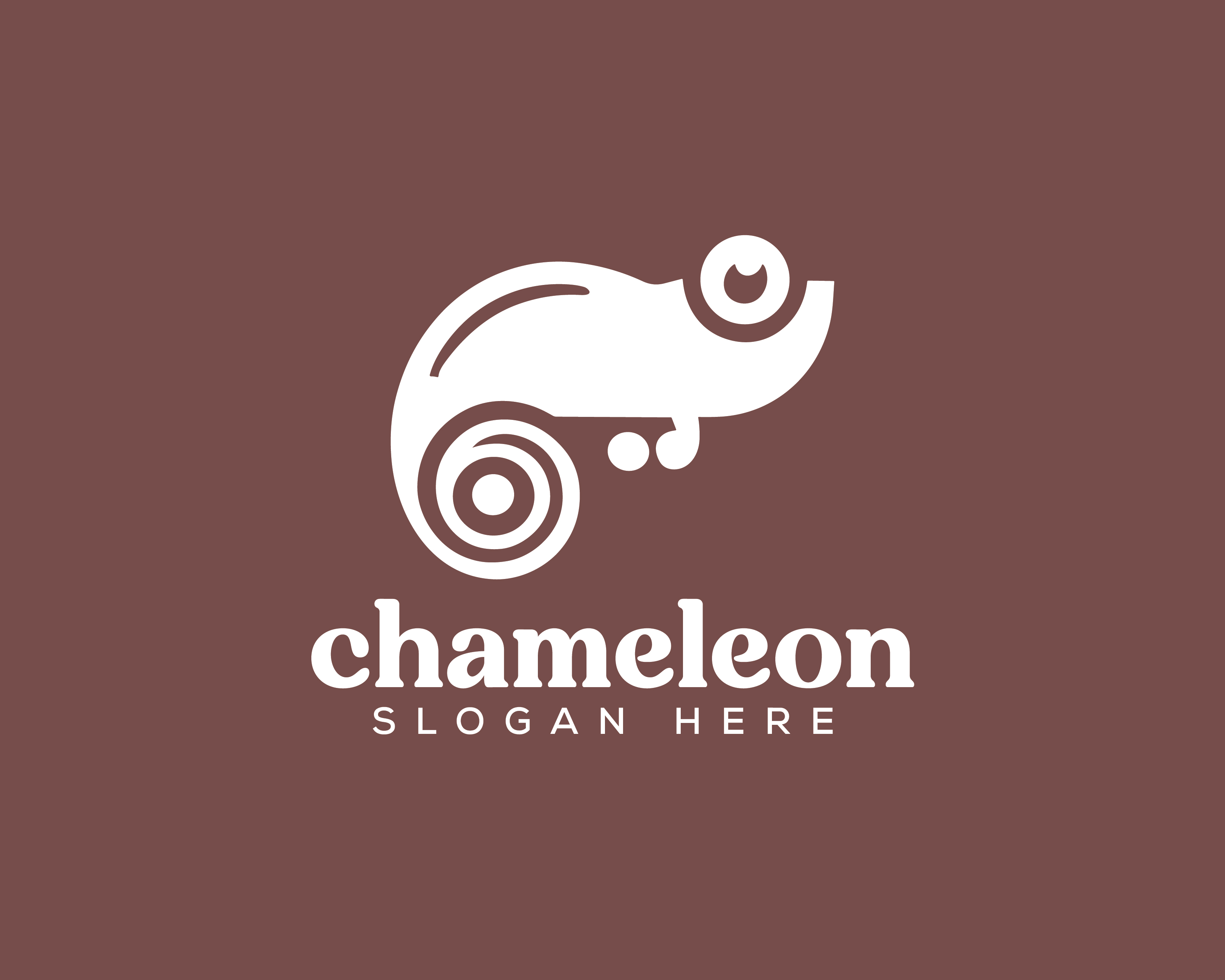 Chameleon customizable logo design #34034