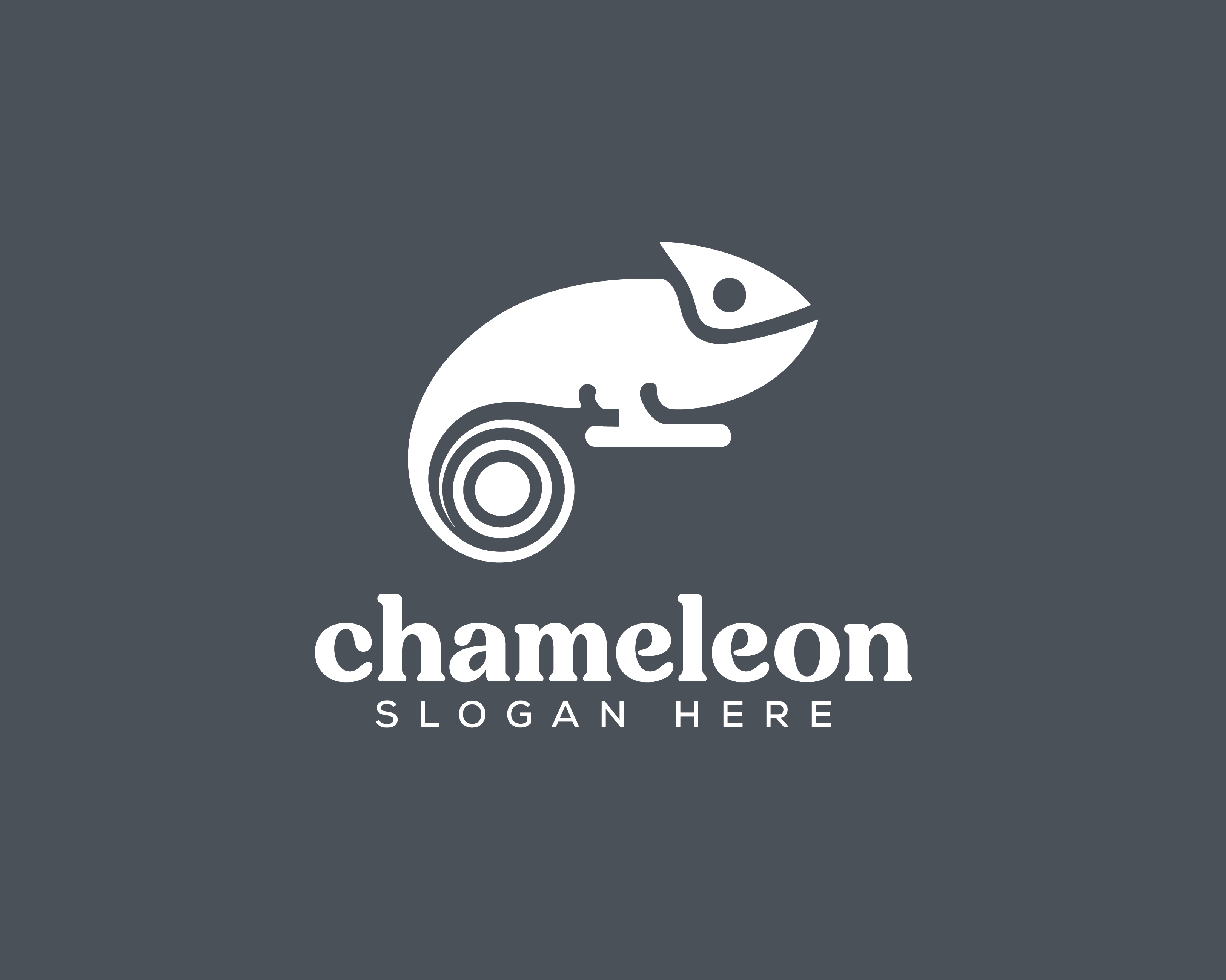 Chameleon customizable logo design #34037