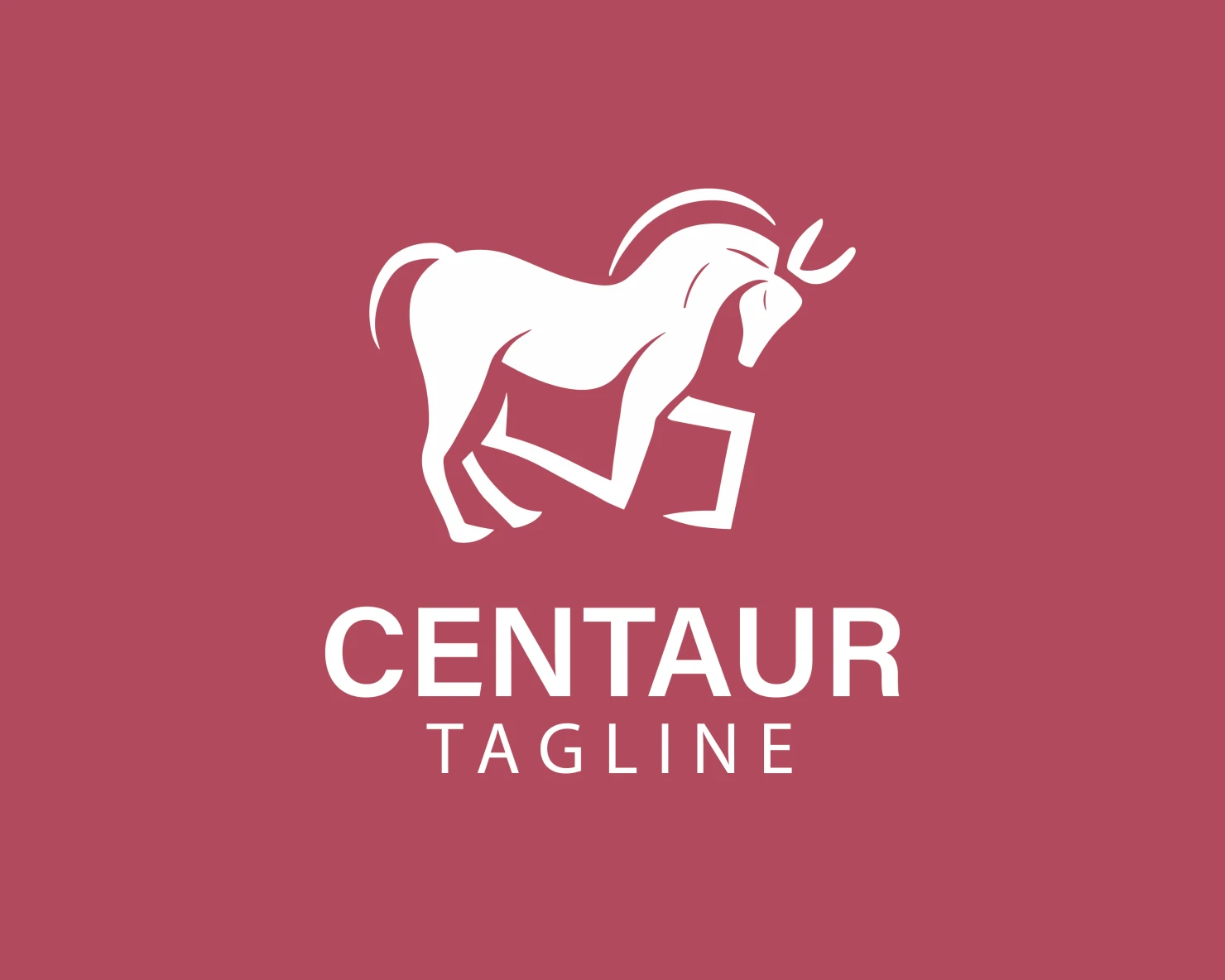 Centaur customizable logo design #33672