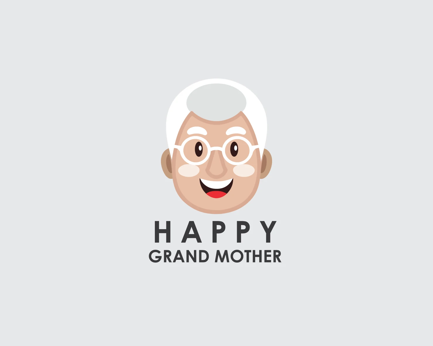 Happy grand mother customizable logo design #33717