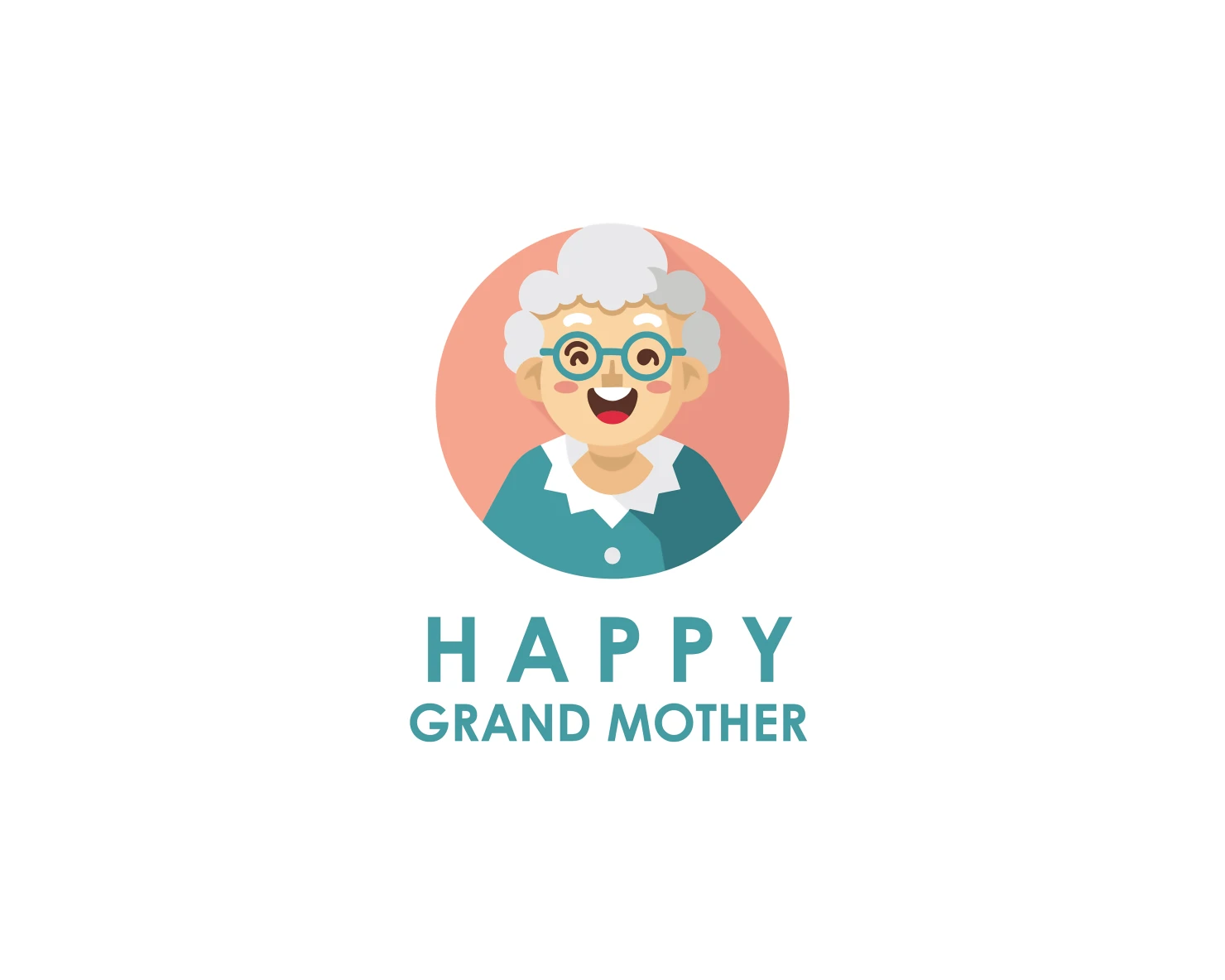 Happy grand mother customizable logo design #33721