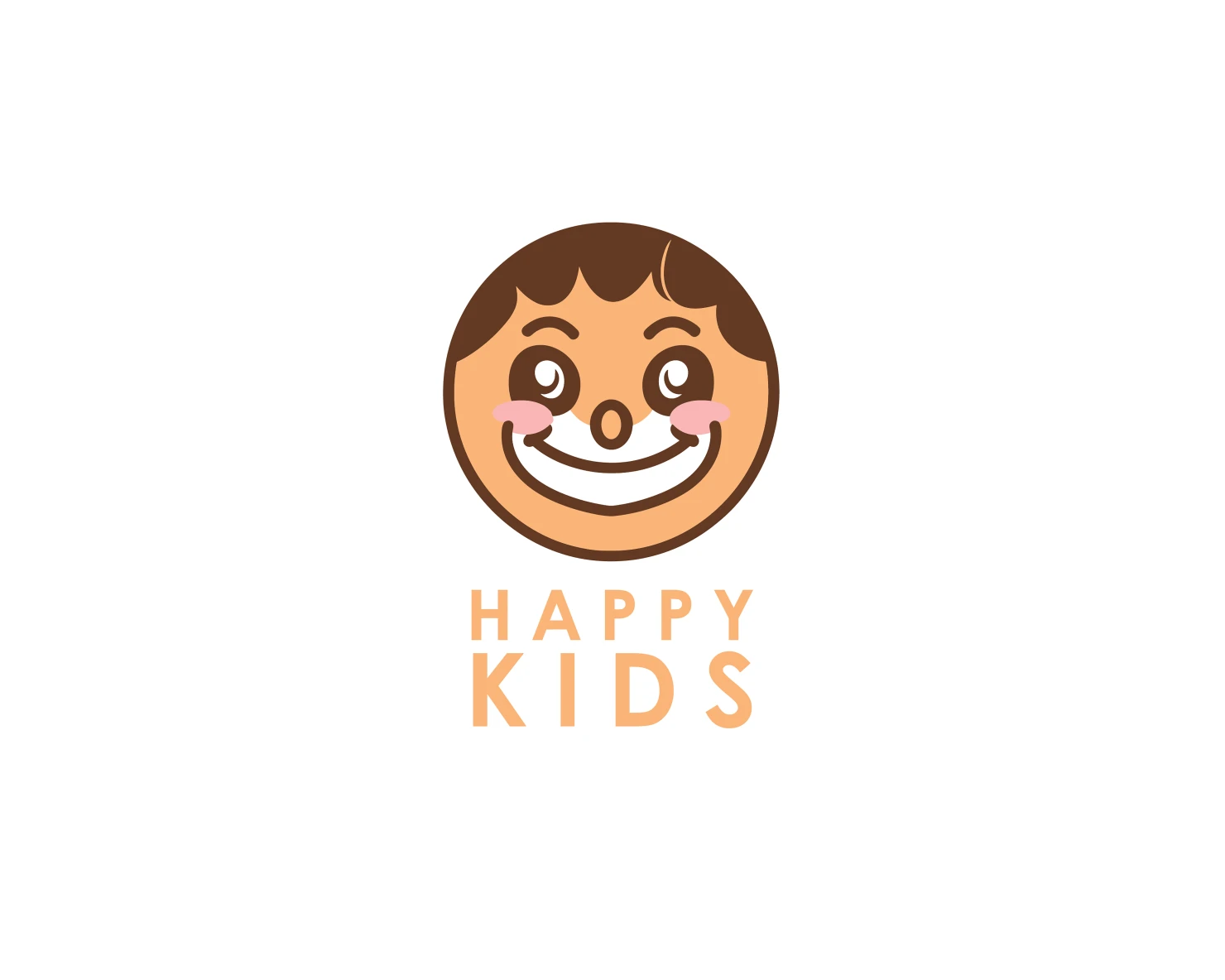 Happy kids customizable logo design #33724
