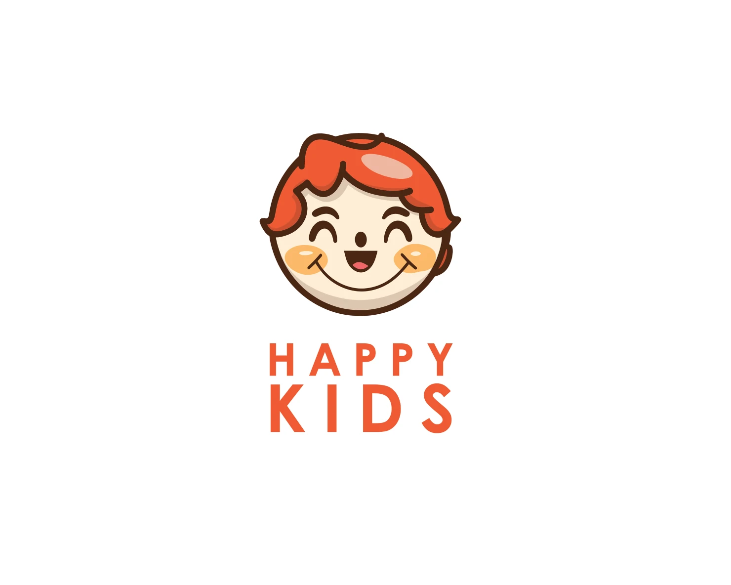 Happy kids customizable logo design #33725