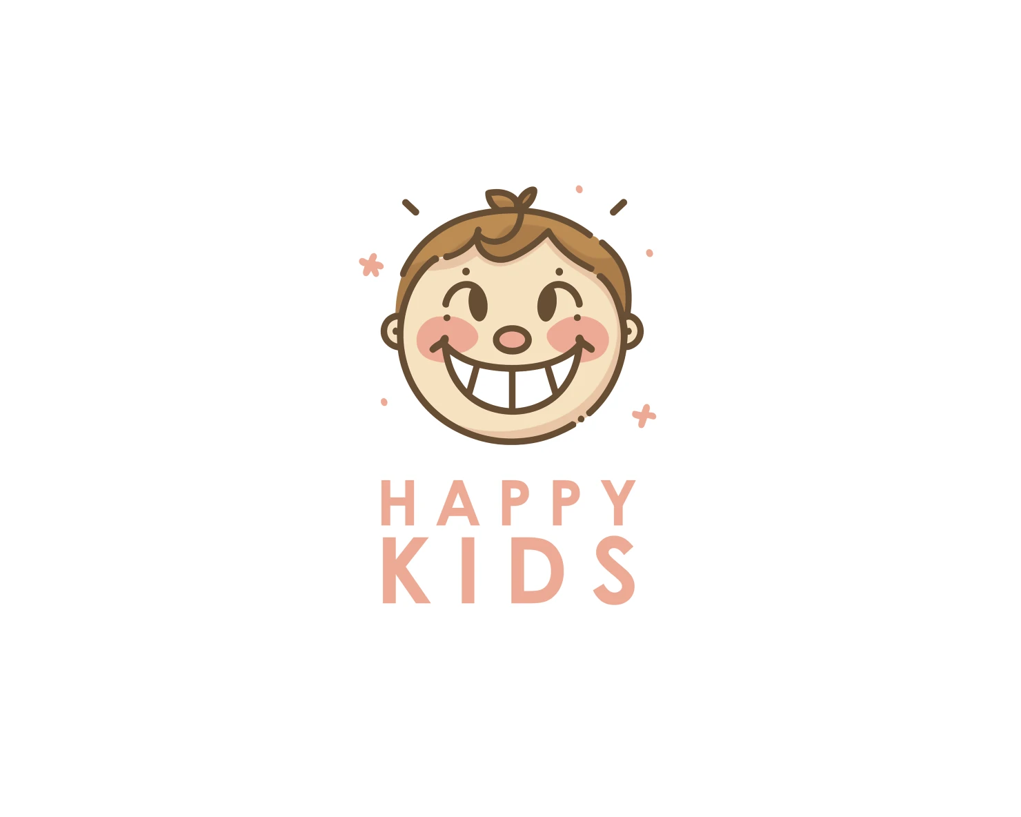 Happy kids customizable logo design #33726