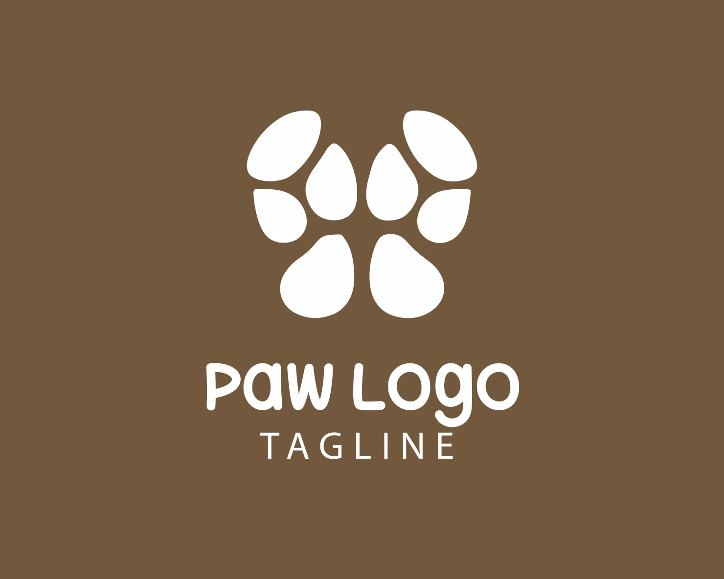 Paw customizable logo design #33736