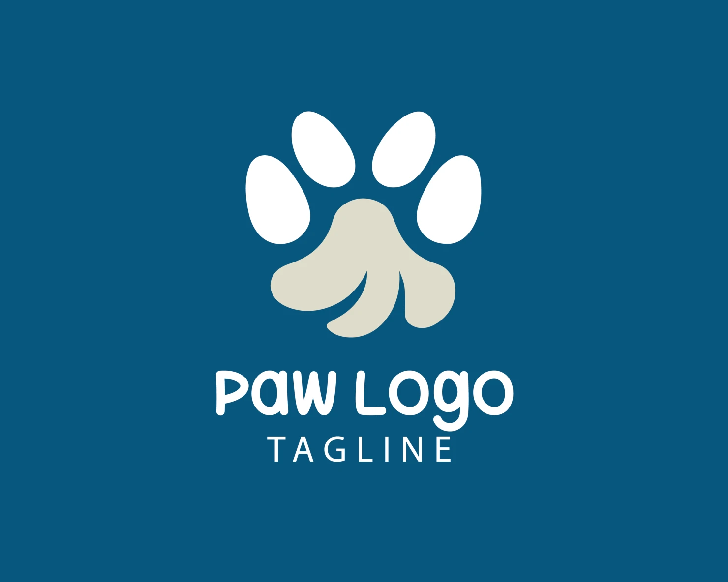 Paw customizable logo design #33737