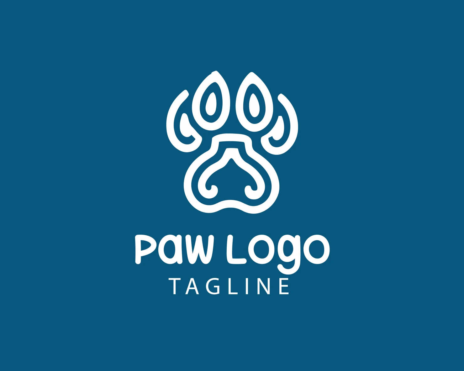 Paw customizable logo design #33738