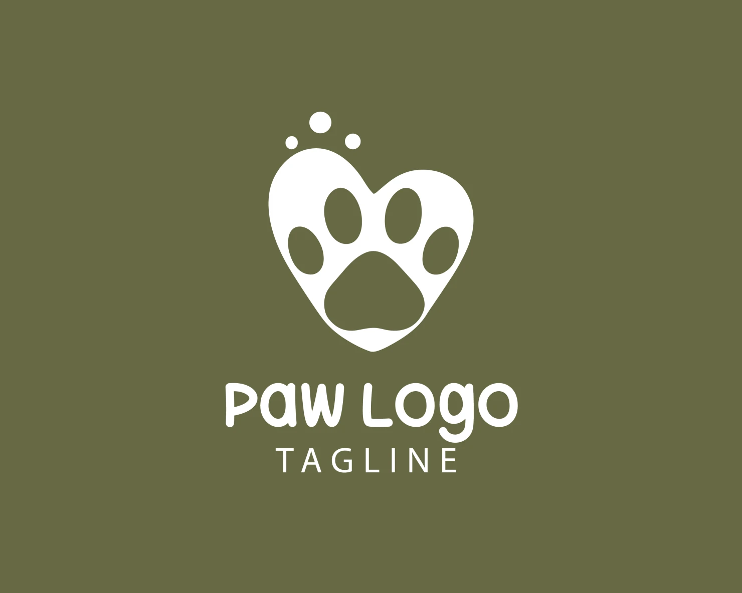 Paw customizable logo design #33741