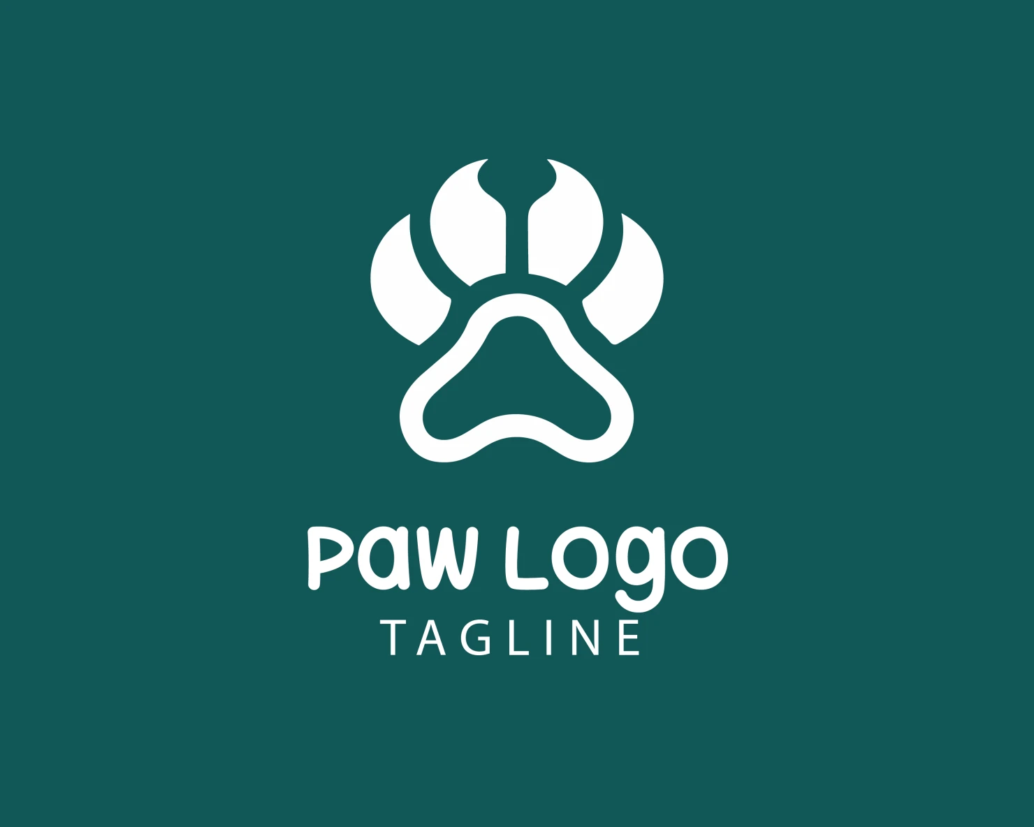 Paw customizable logo design #33742