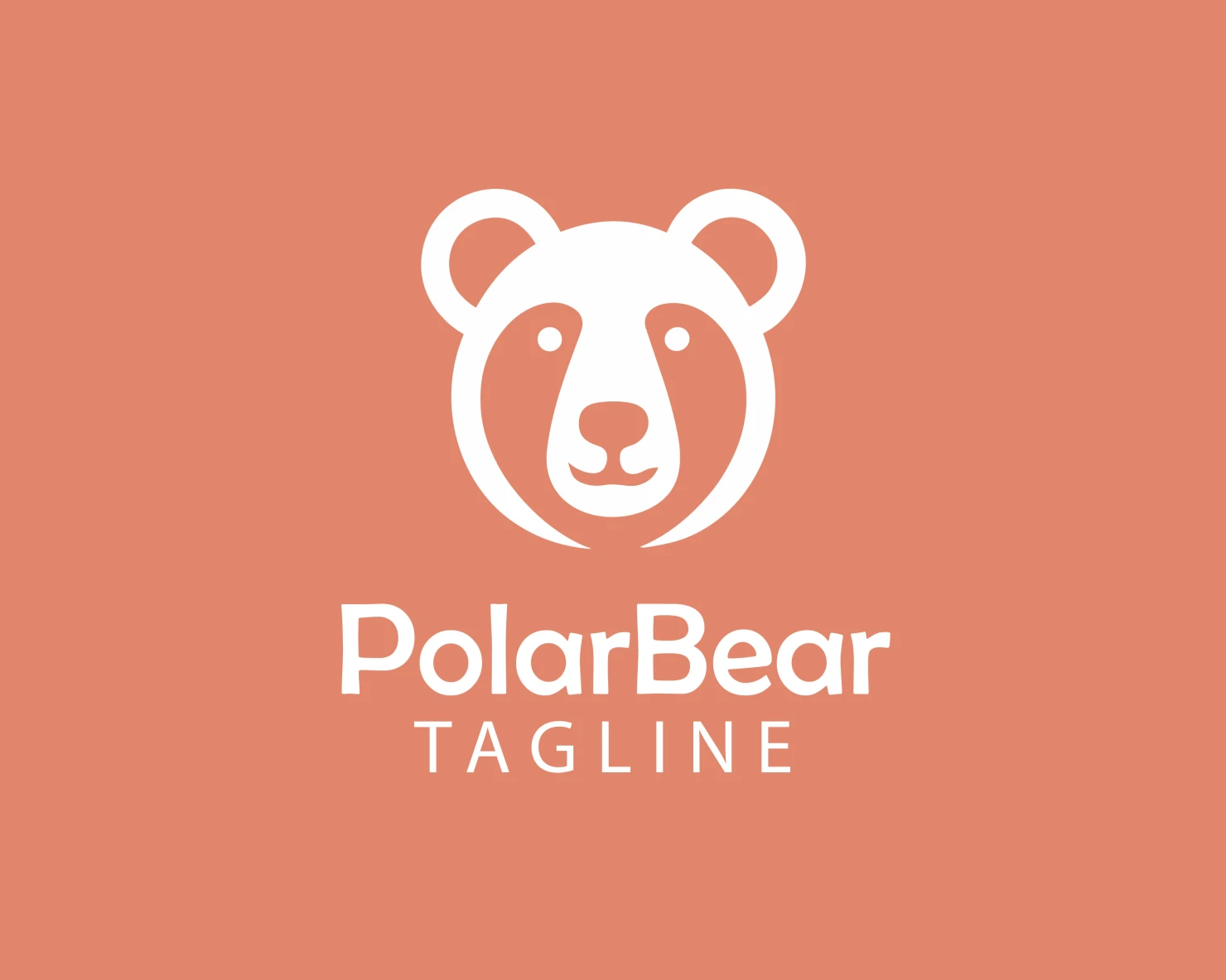Polar bear customizable logo design #33746