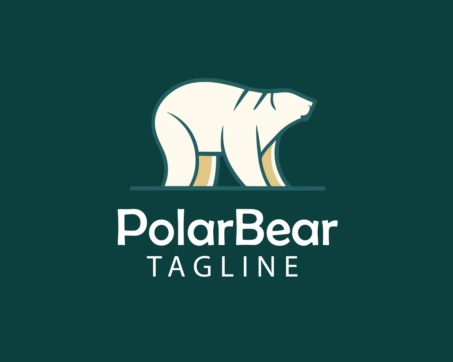 Polar bear customizable logo design #33747