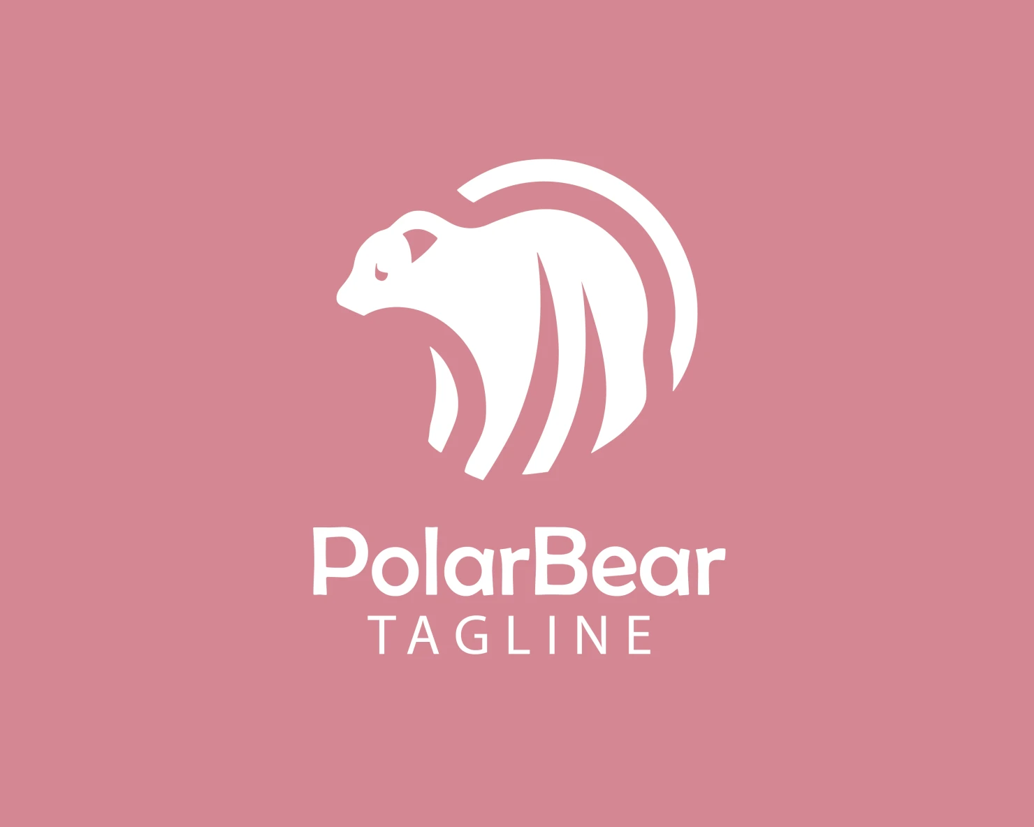 Polar bear customizable logo design #33750
