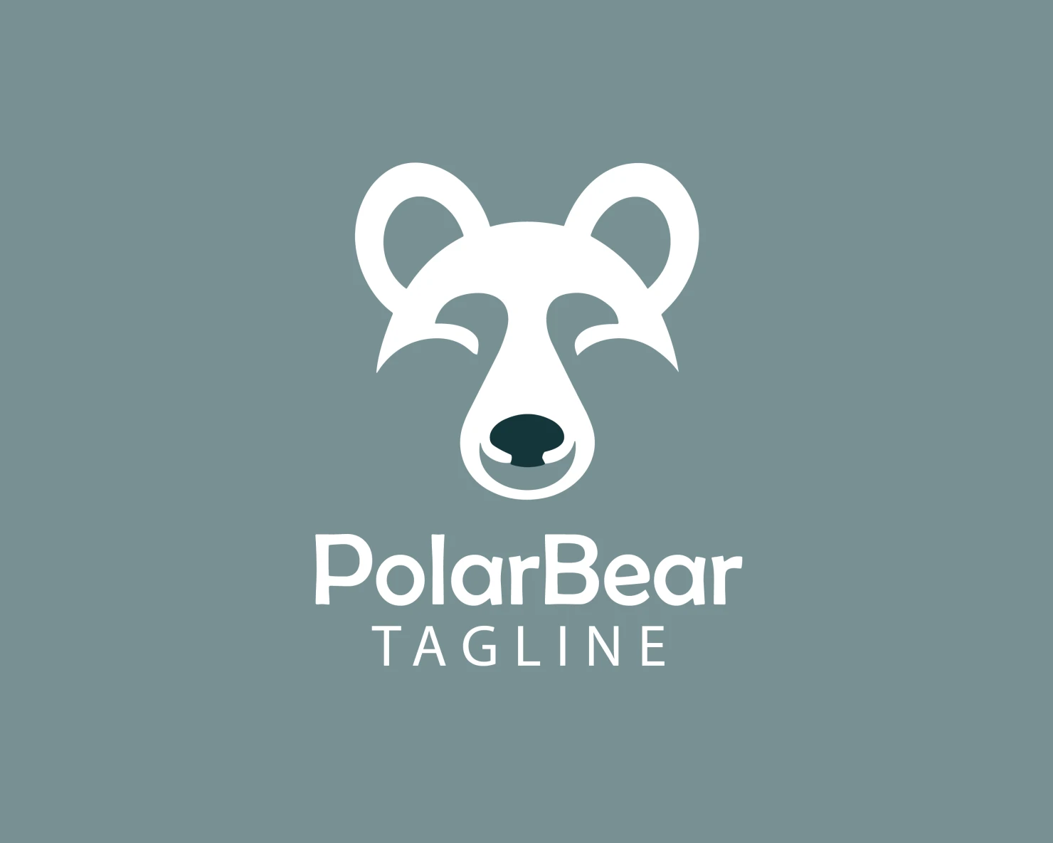 Polar bear customizable logo design #33751