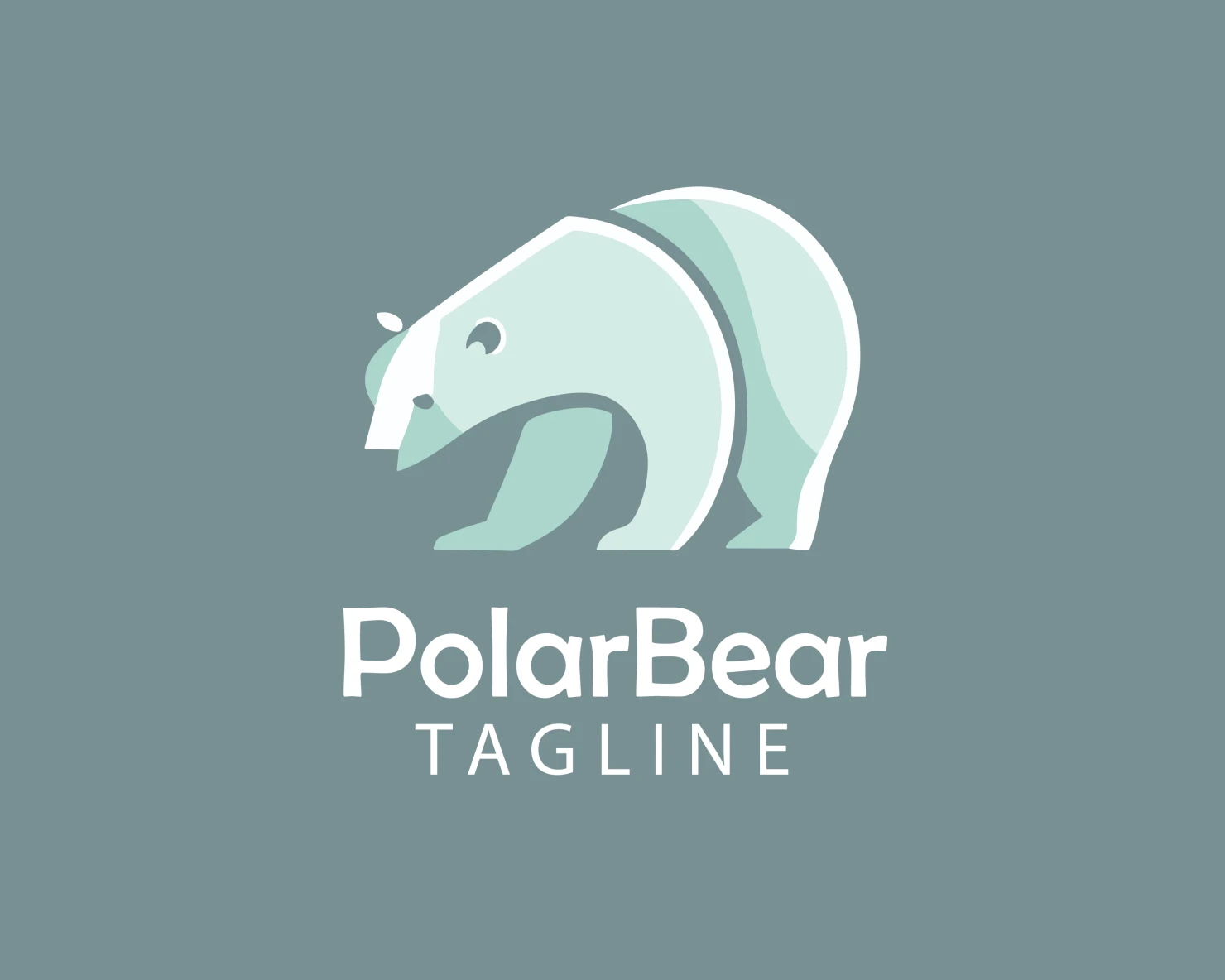 Polar bear customizable logo design #33753