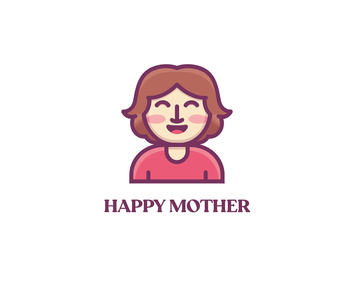 Happy mother customizable logo design #33755