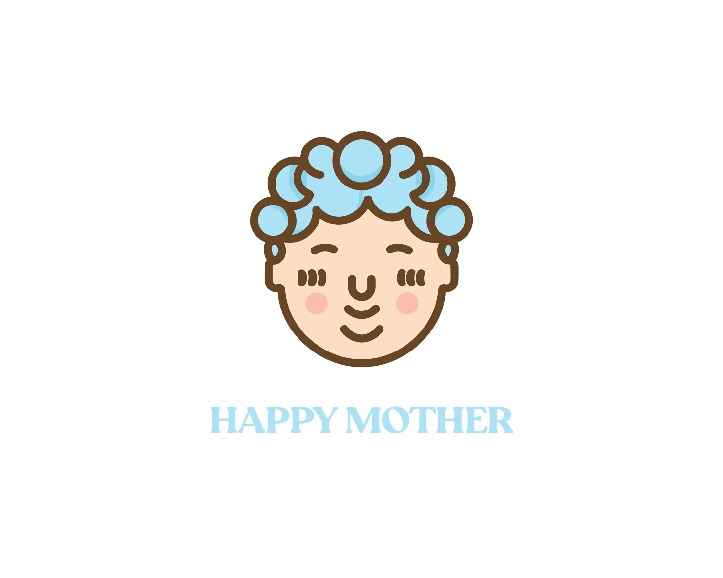 Happy mother customizable logo design #33758