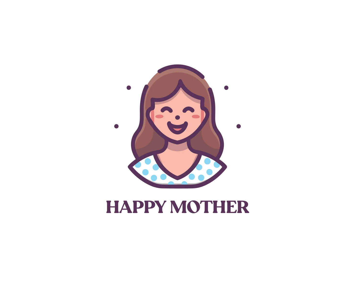 Happy mother customizable logo design #33759