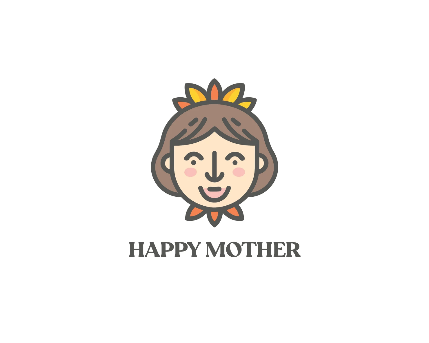Happy mother customizable logo design #33761