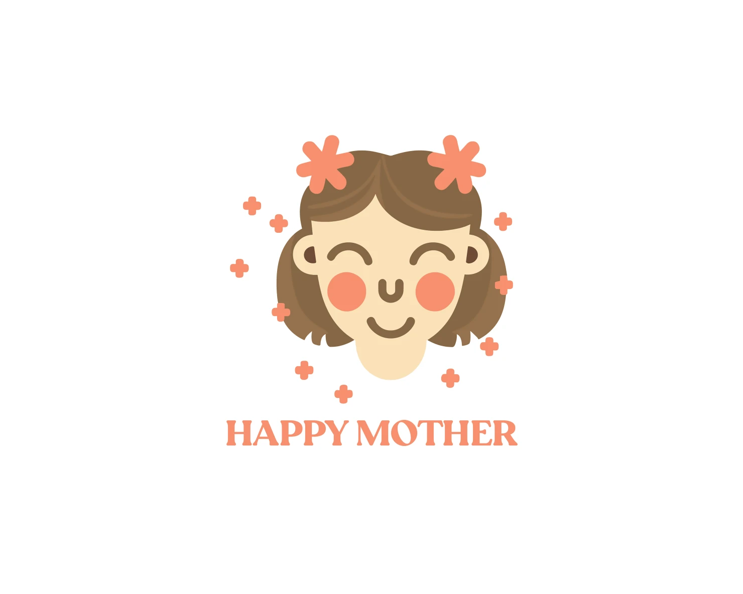 Happy mother customizable logo design #33762