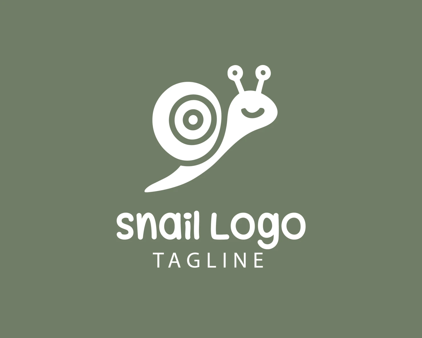 Snail customizable logo design #33766