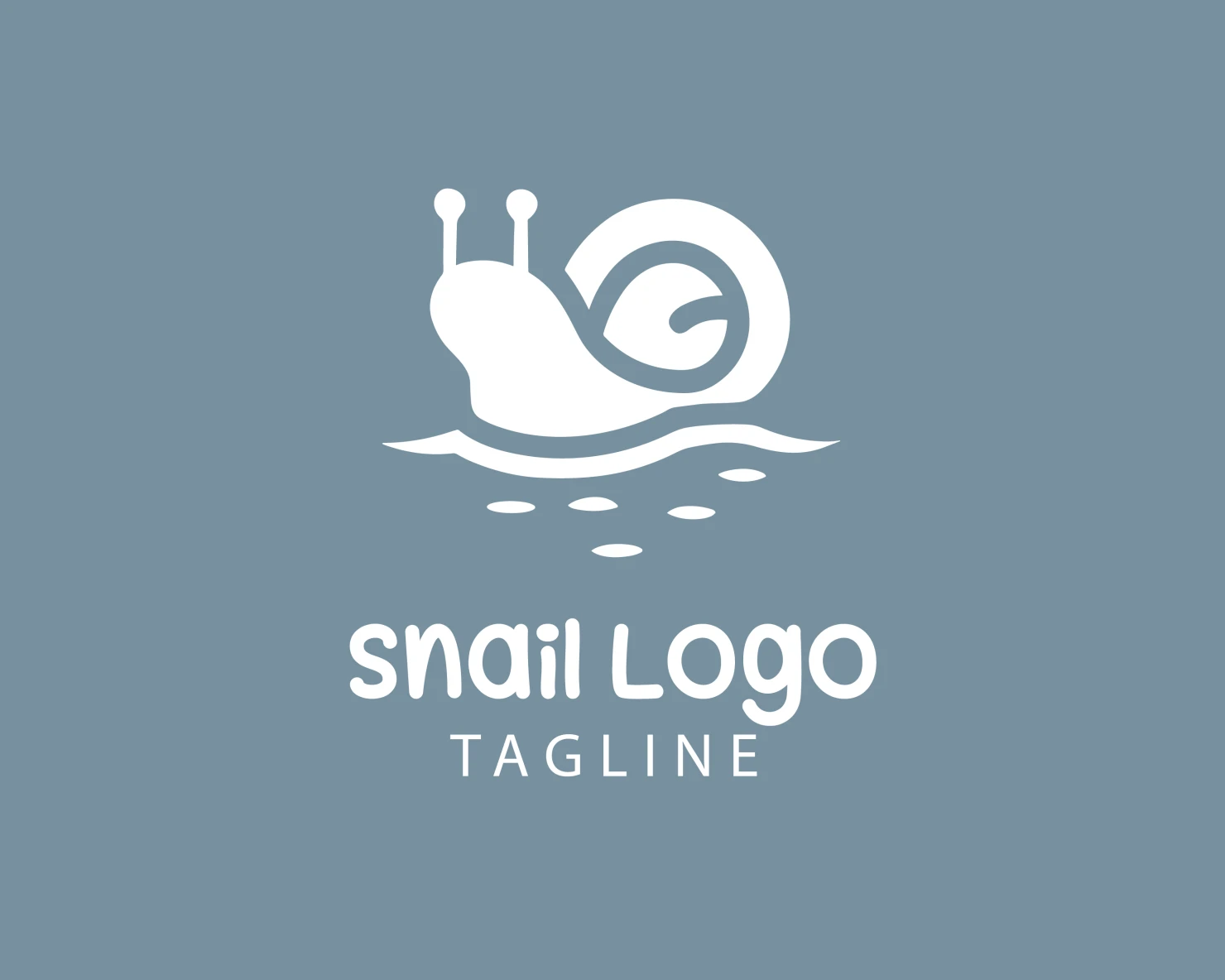 Snail customizable logo design #33768