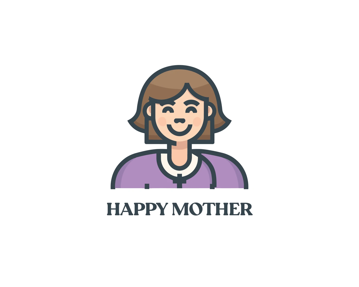 Happy mother customizable logo design #33779
