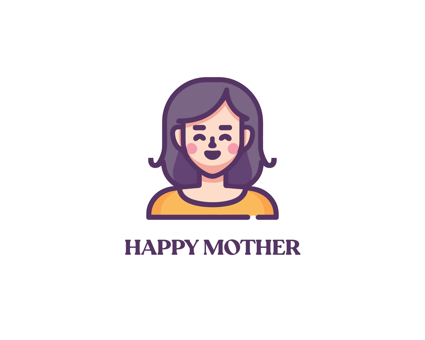 Happy mother customizable logo design #33780