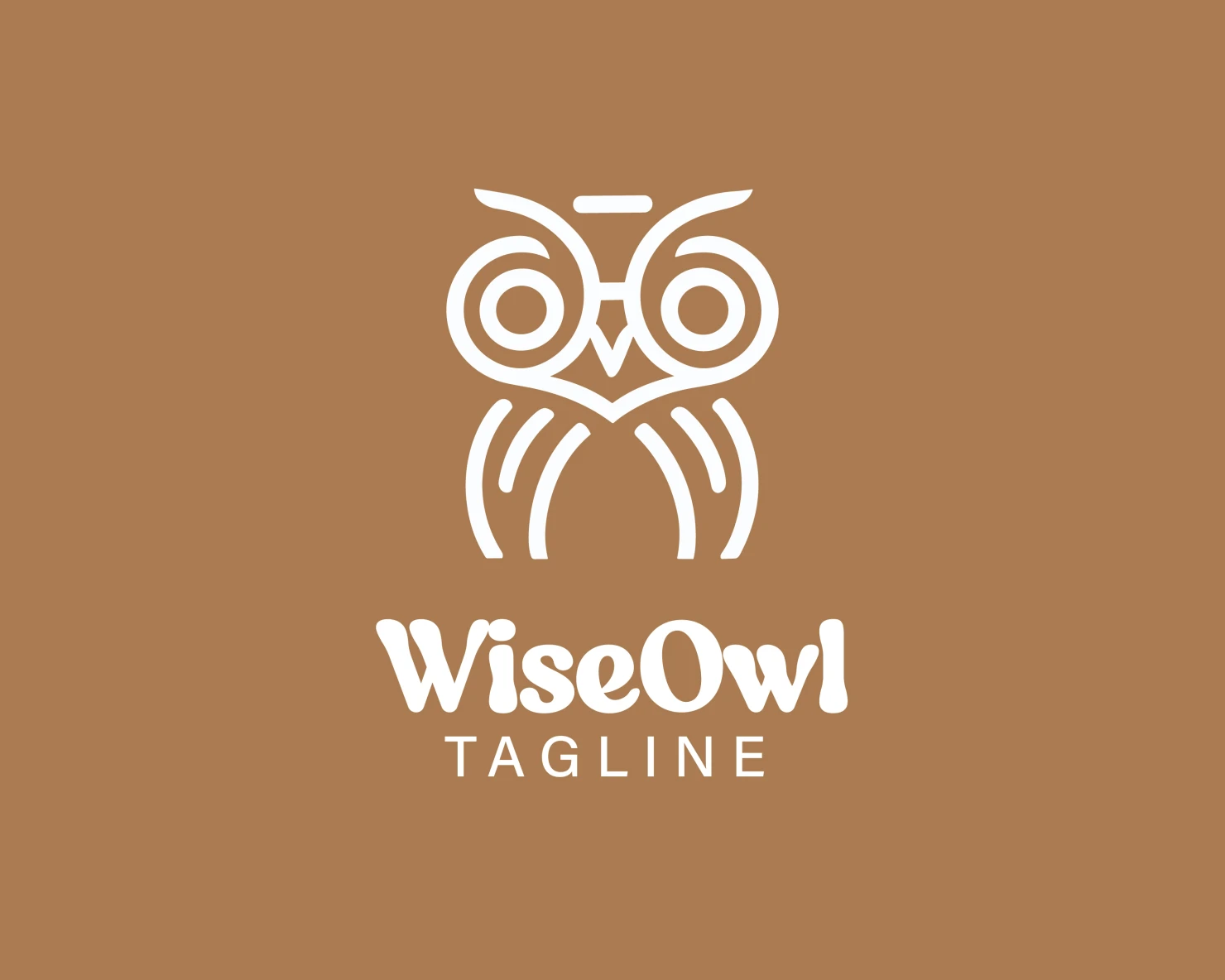 Wise owl  customizable logo design #33783