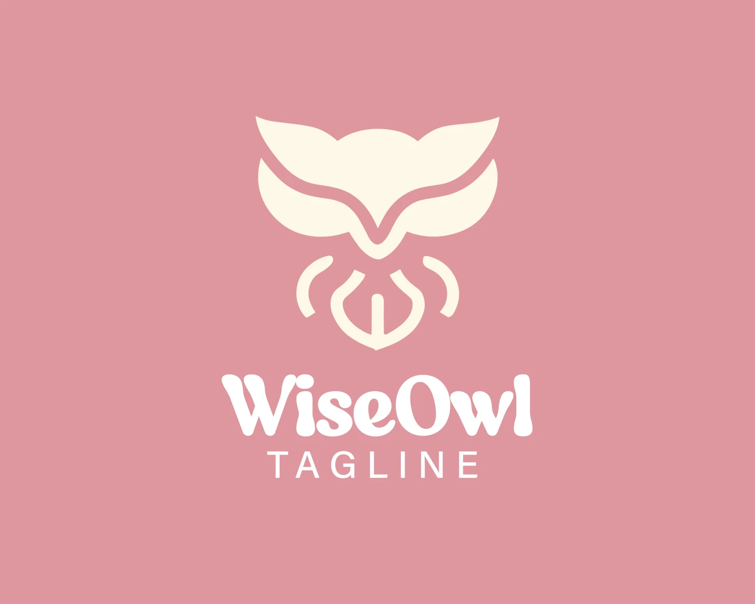 Wise owl  customizable logo design #33785