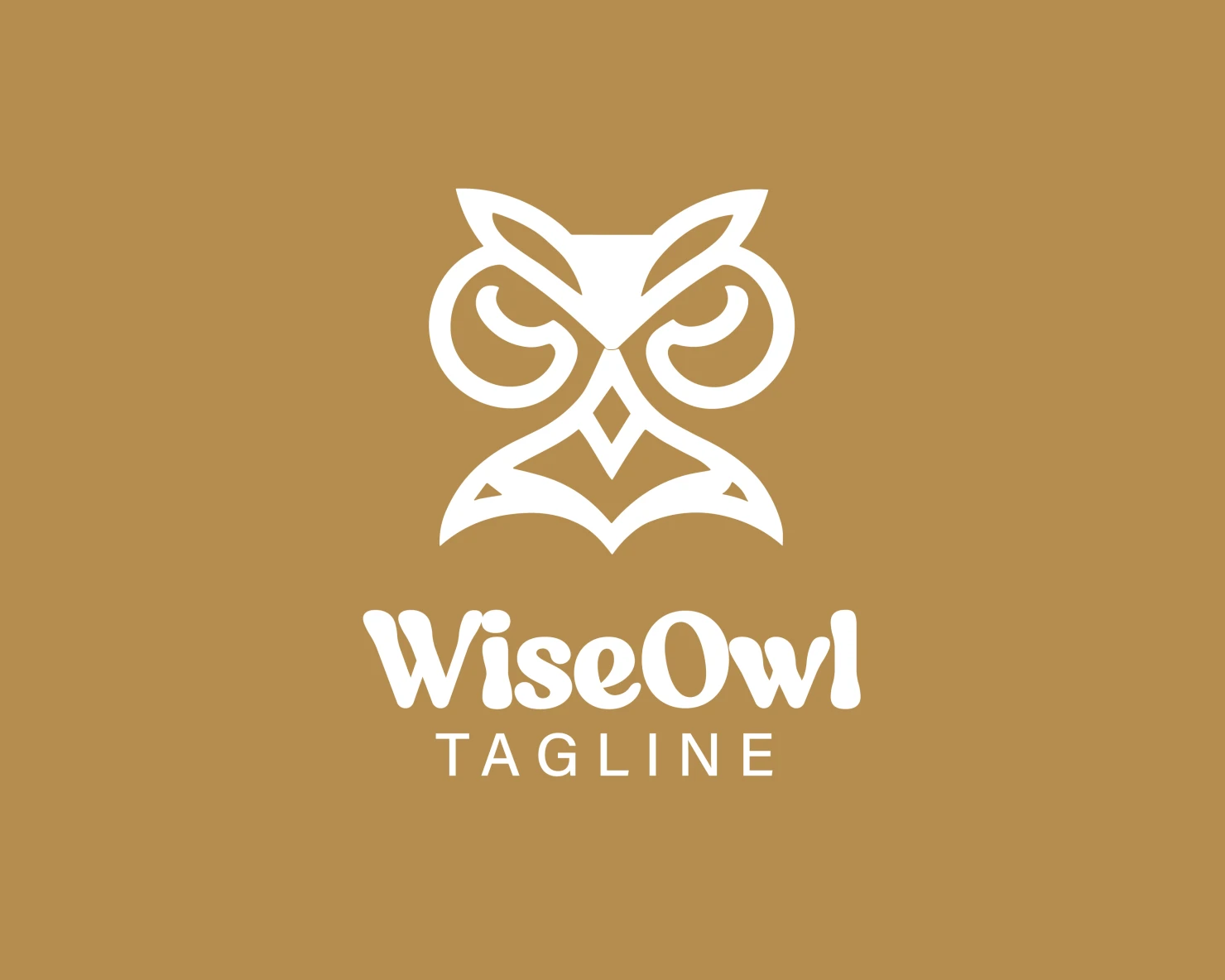 Wise owl  customizable logo design #33790