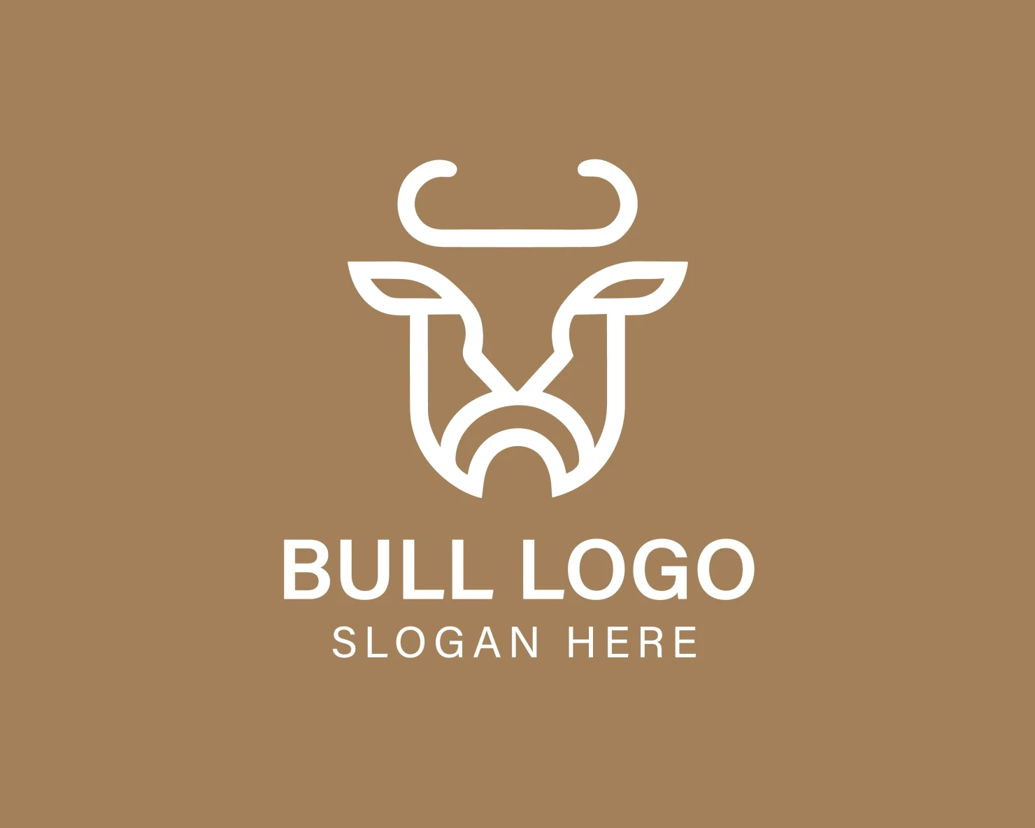 Bull customizable logo design #33837