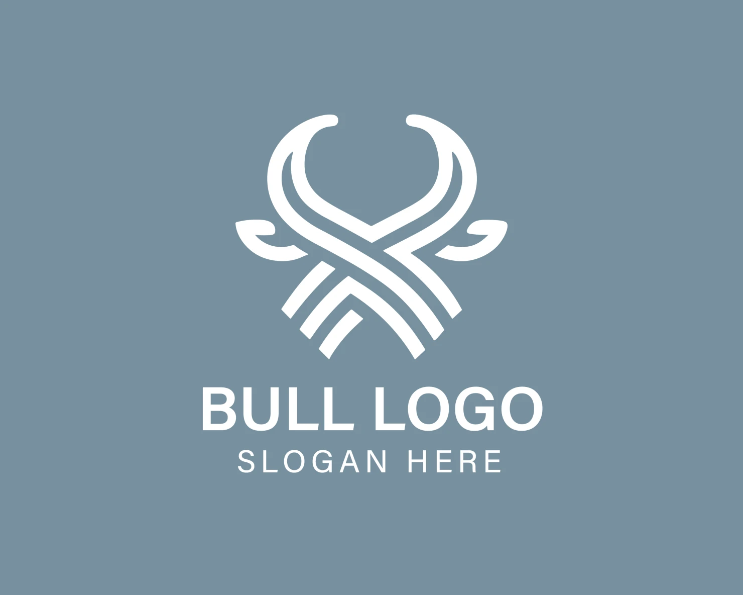 Bull customizable logo design #33839