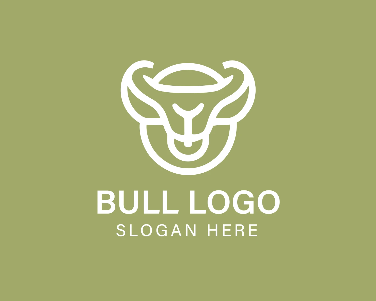 Bull customizable logo design #33840