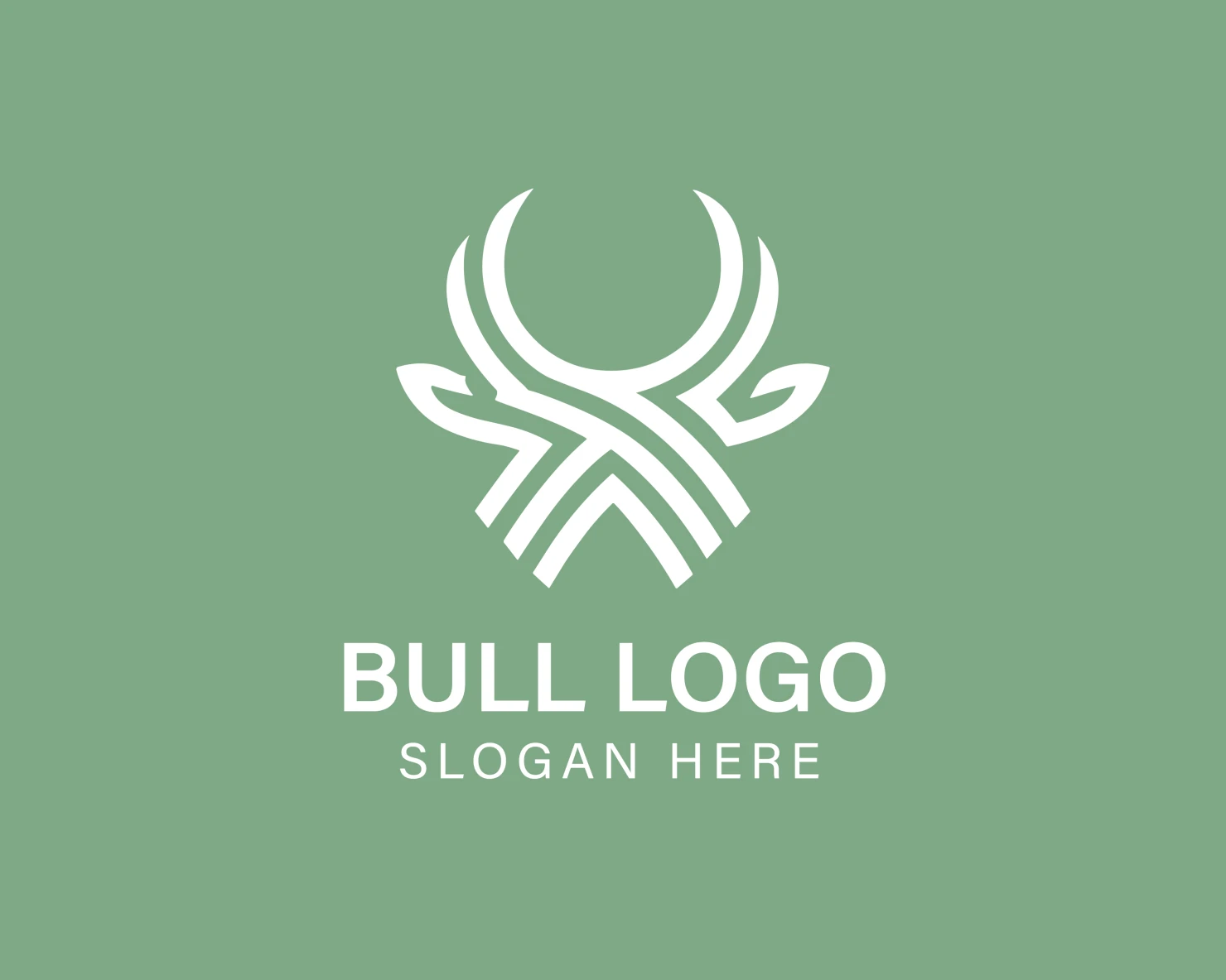 Bull customizable logo design #33842