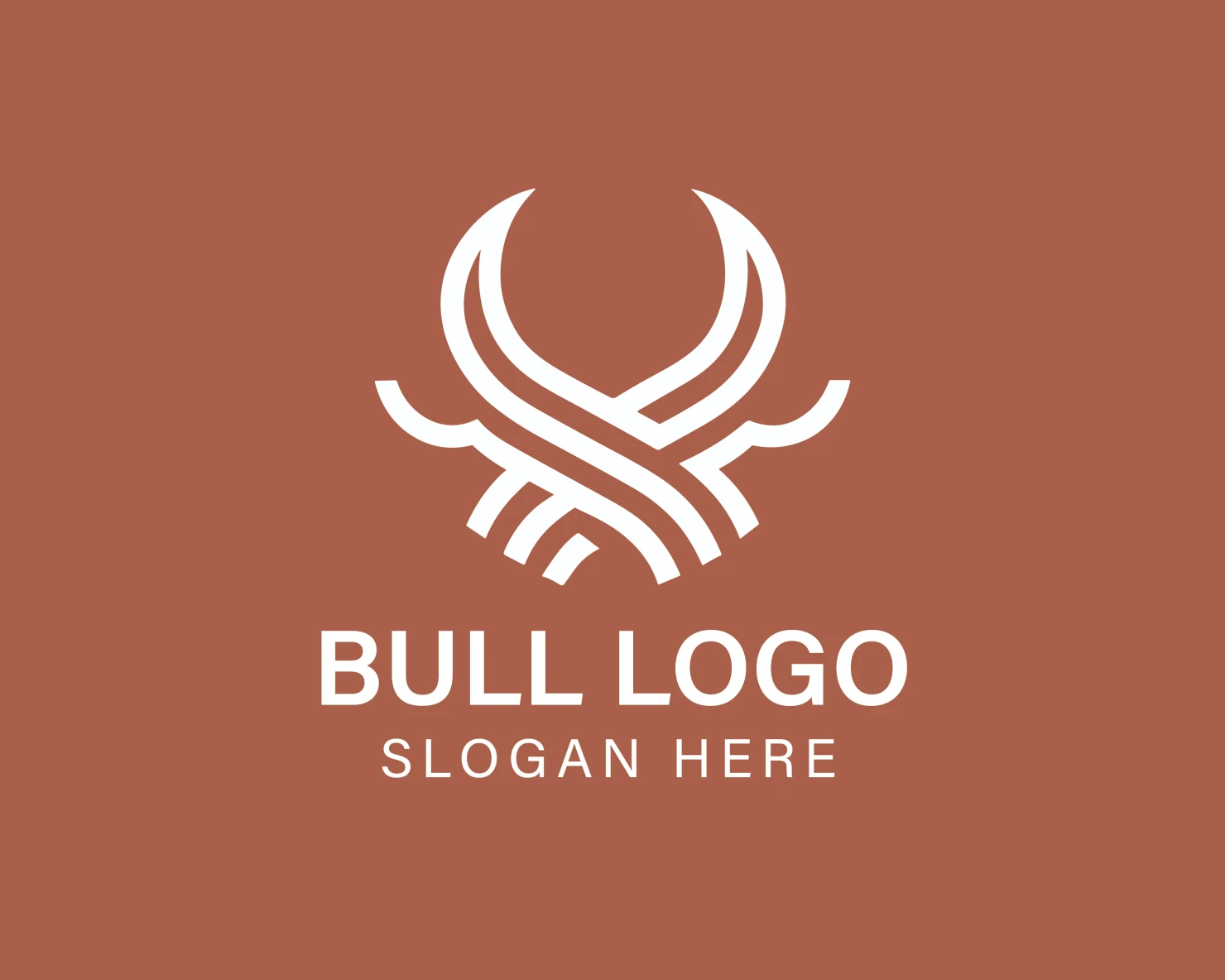 Bull customizable logo design #33843