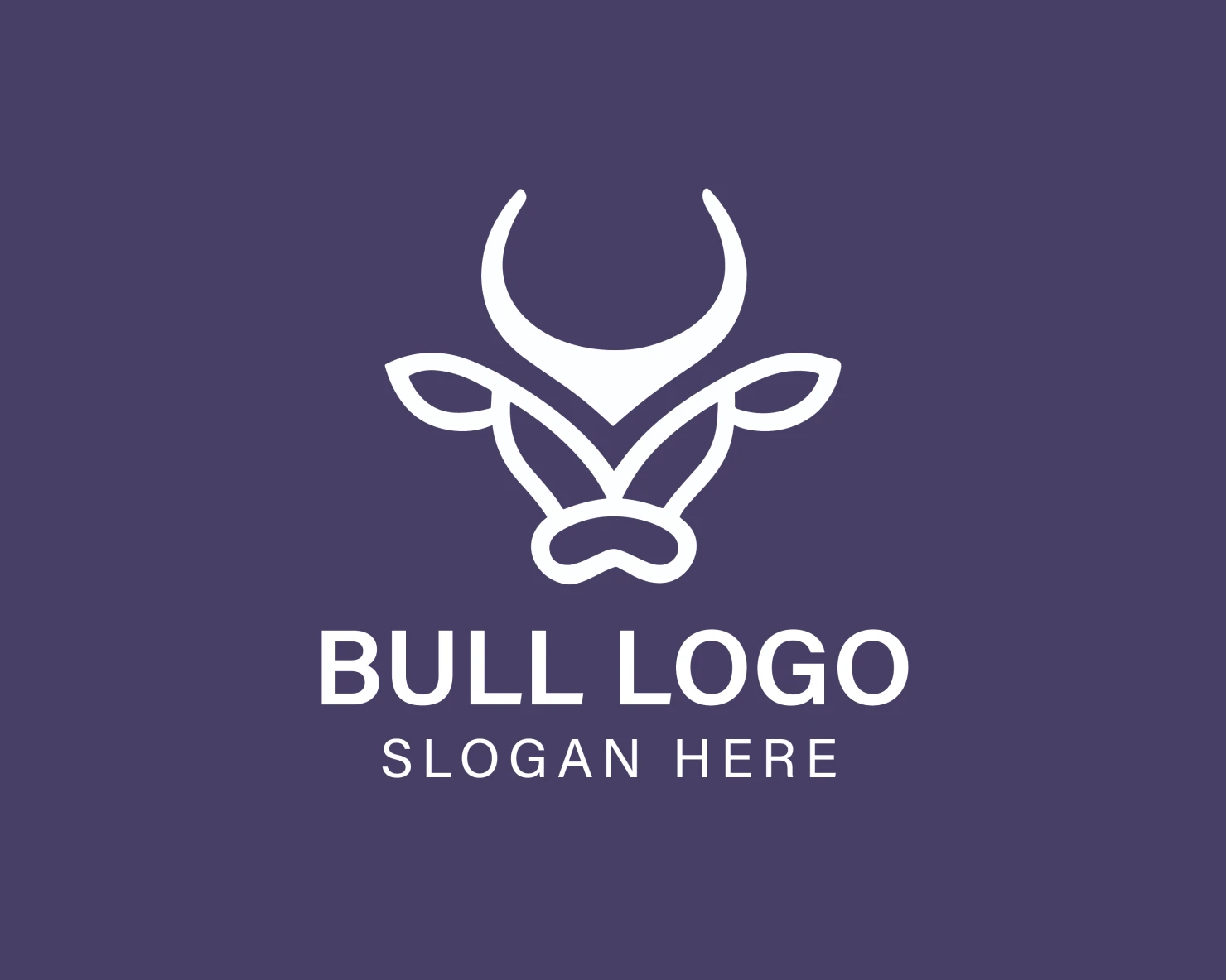 Bull customizable logo design #33846