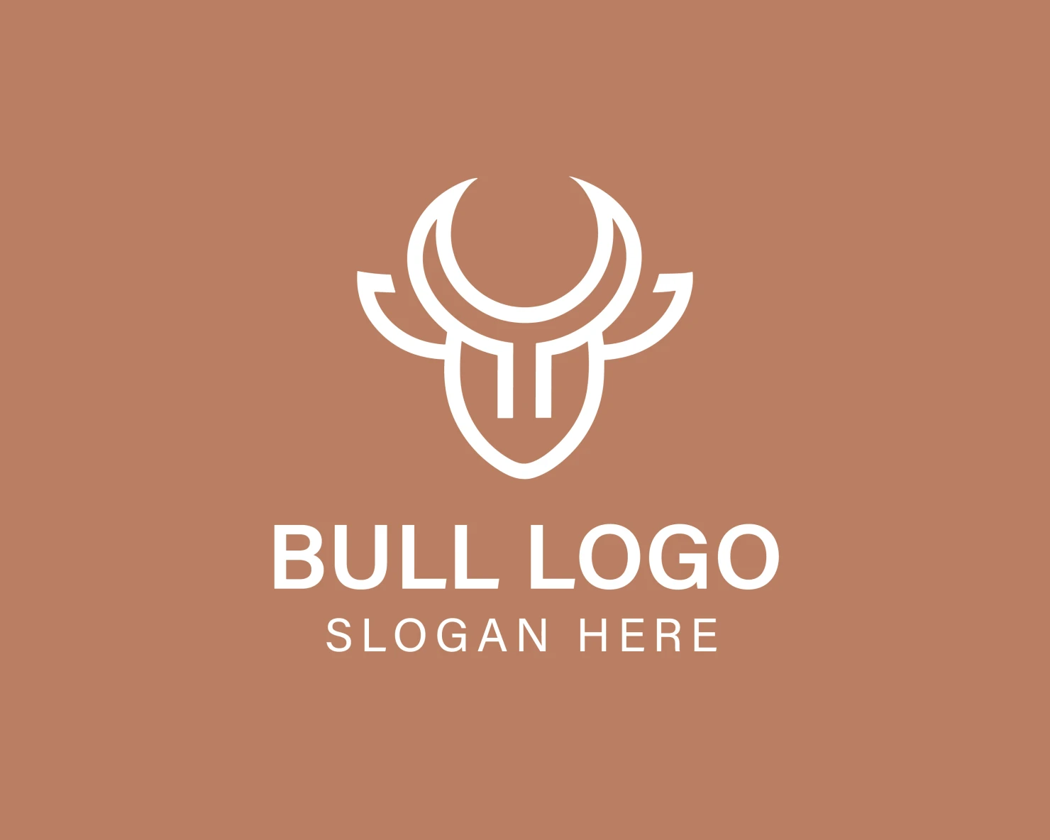 Bull customizable logo design #33847