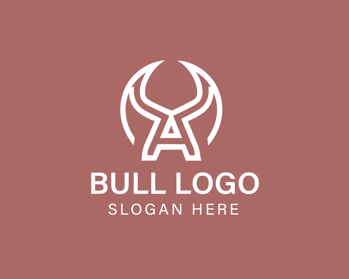 Bull customizable logo design #33848