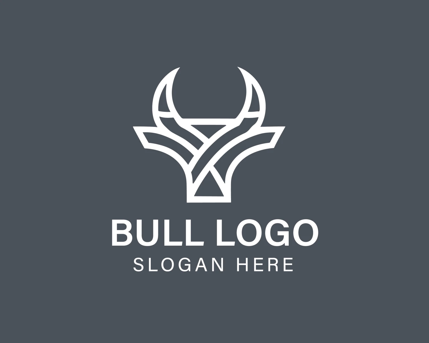 Bull customizable logo design #33854