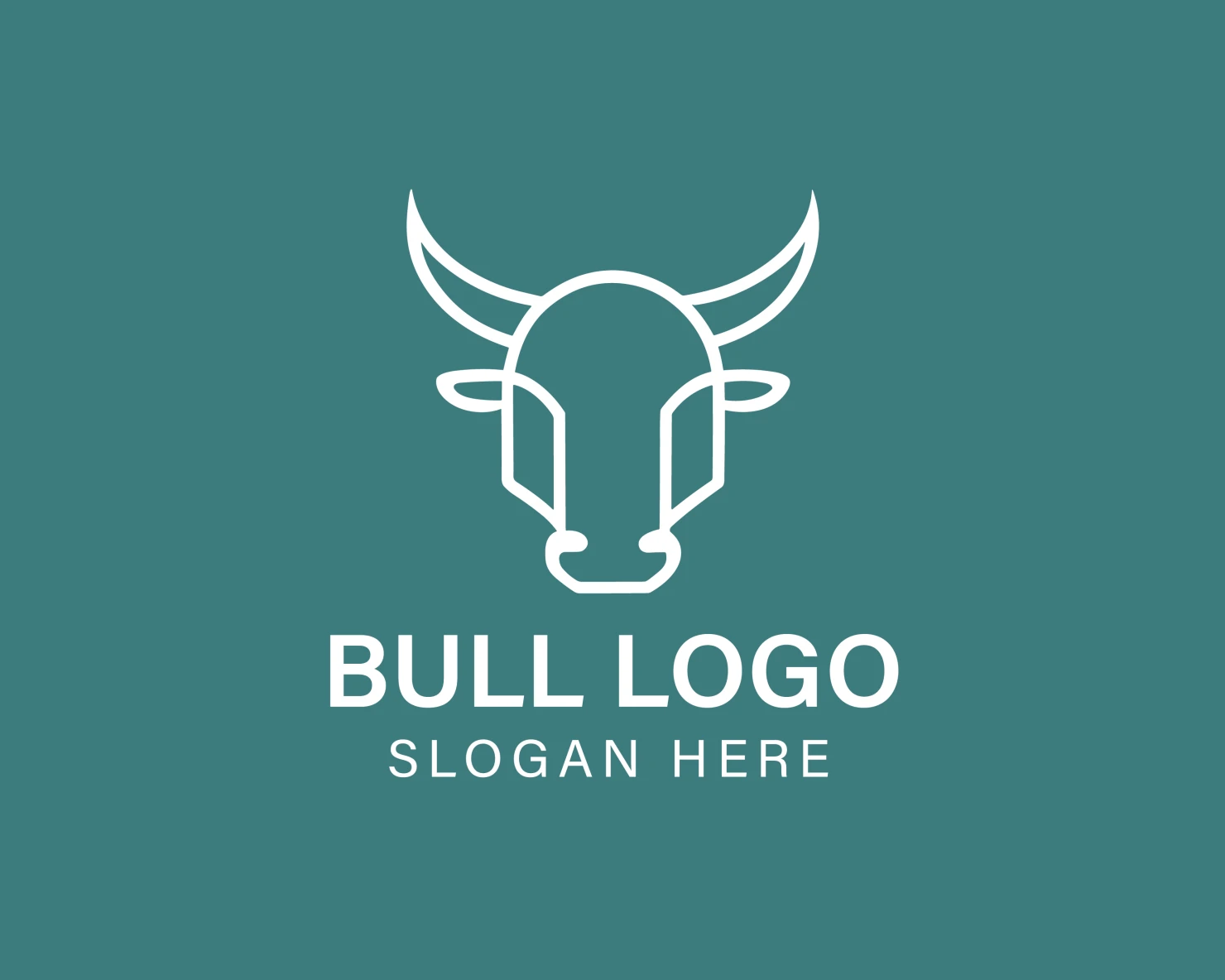 Bull customizable logo design #33855